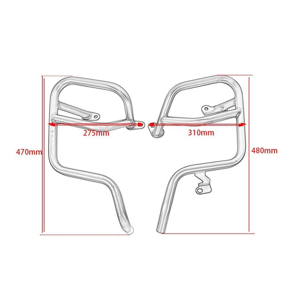 BMW S1000XR Crash bar Dimensions 