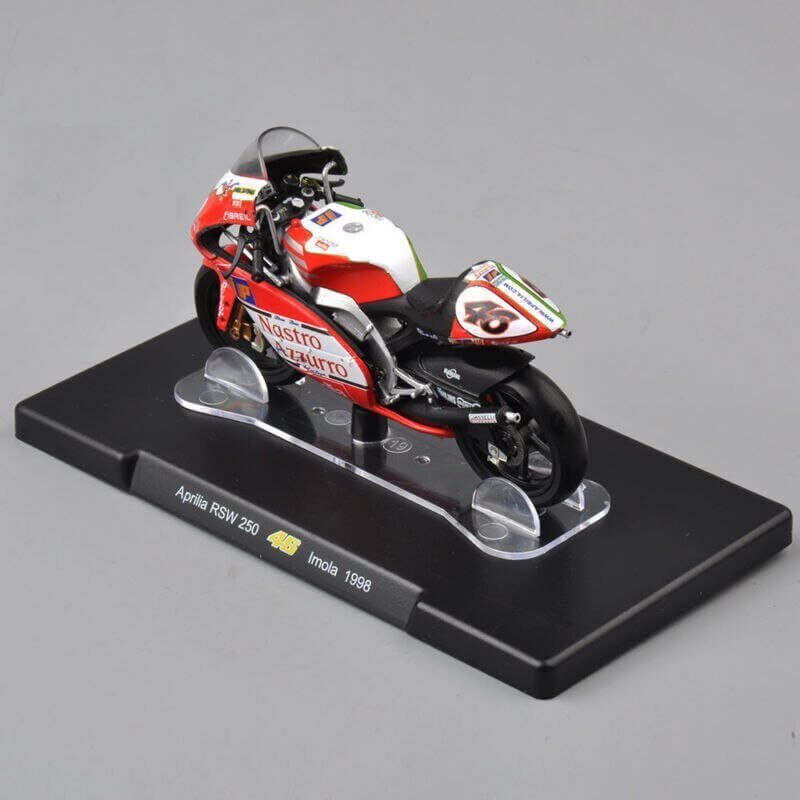 Diecast Aprilia RSW 250 Red and White