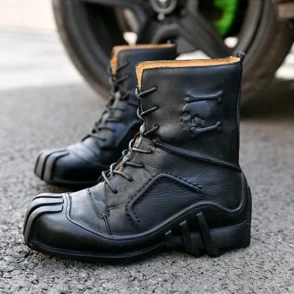 Motorcycle Genuine Leather Touring Shoes