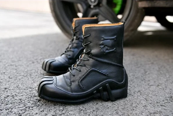 Motorcycle Genuine Leather Touring Shoes