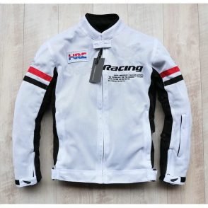 White Honda Jacket by HRC For Bikerz