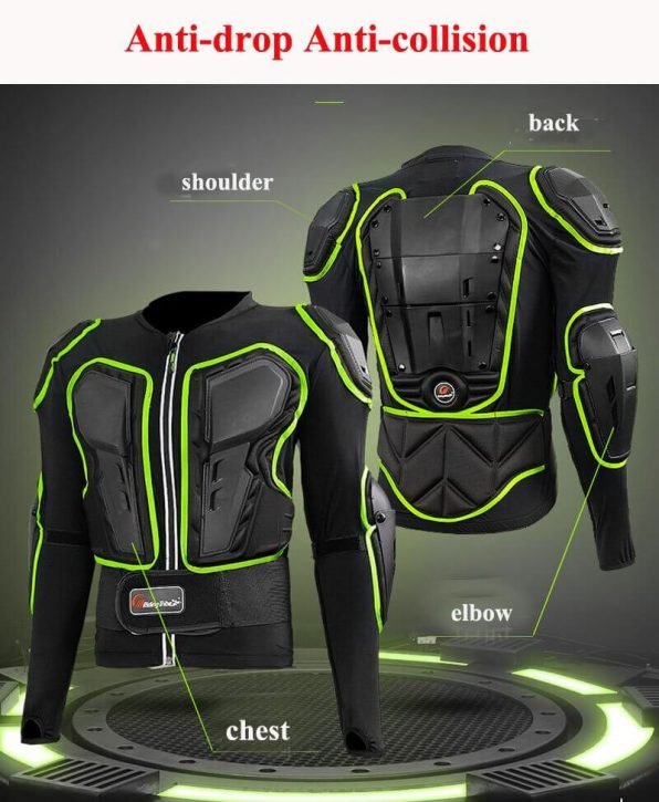 Off-Road Racing Reflective Armor Black