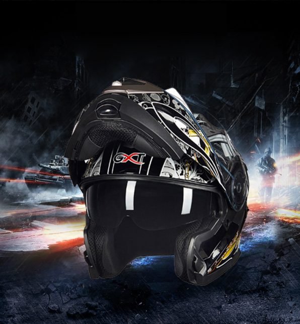 Double Lens Flip Up Full Face Helmet