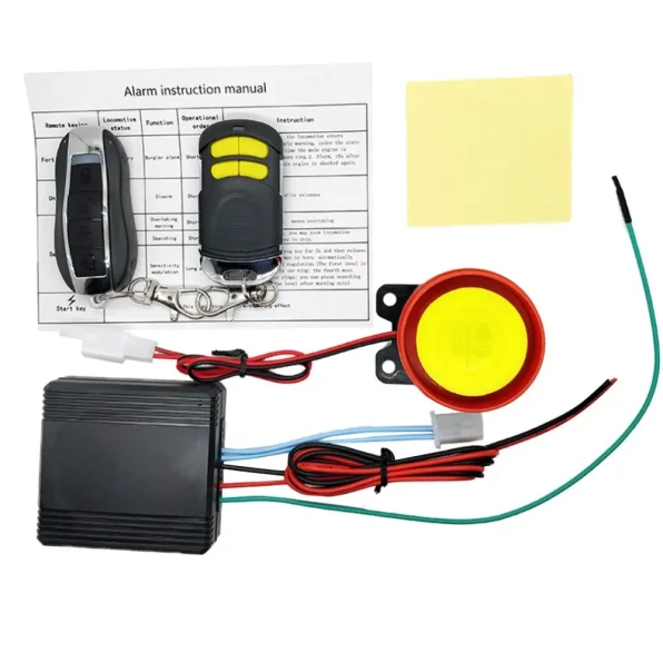 Motorcycle Alarm Security System