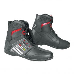 Motorcycle Leather Sneaker Boot