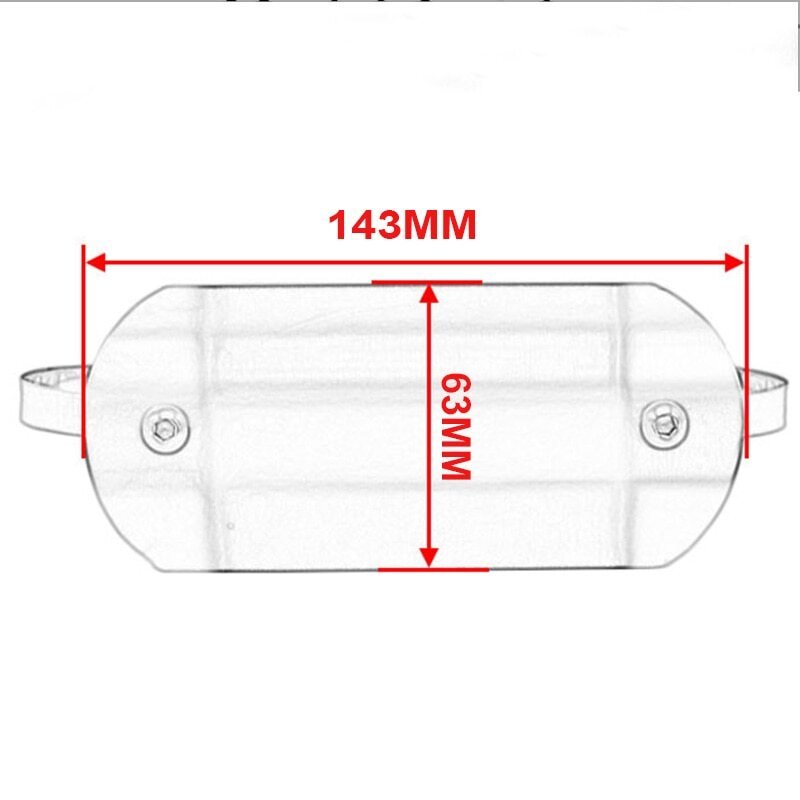 Exhaust Cover For Aprilia Dimesions