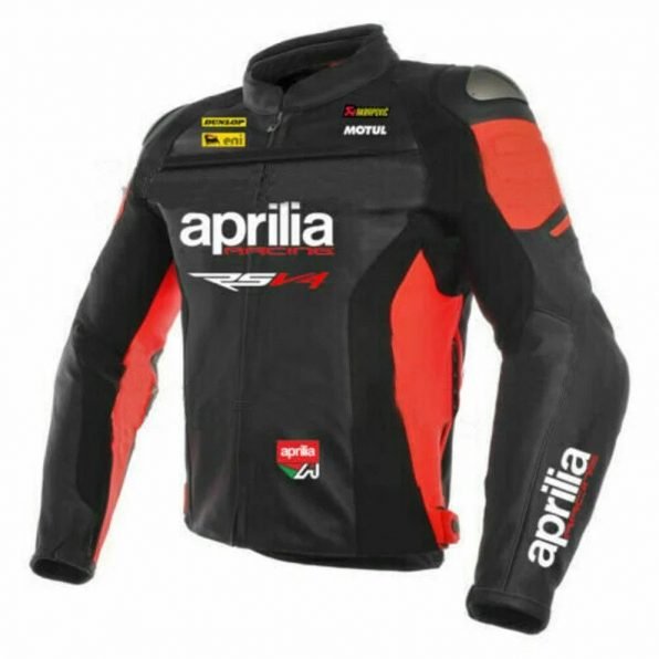 Motorcycle Aprilia Leather Jacket