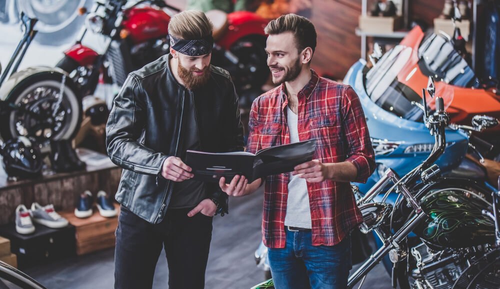 buying a new motorcycle from a dealer