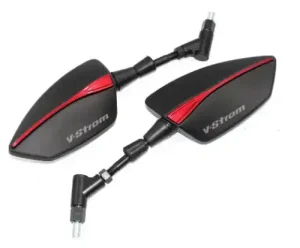 Suzuki V-Strom DL 650 Mirrors 2004-2023 Red