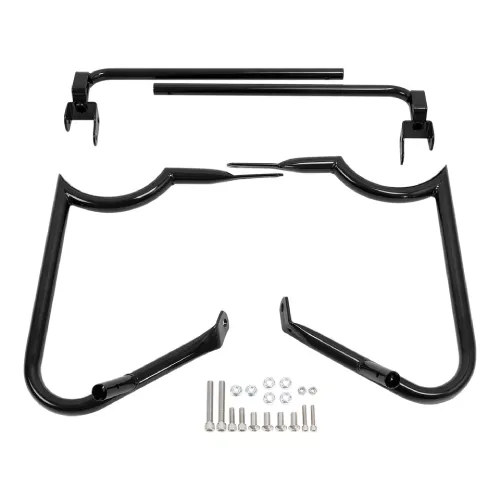 Harley Davidson Electra Glide Standard FLTH Saddlebag Bracket Guards Support 2014-2022