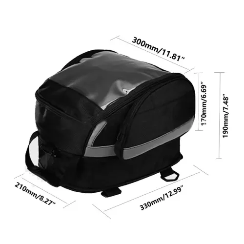 Harley Davidson Street Bob FXBB 107 Waterproof Motorcycle Tail Bag Rear Seat Kit 2018-2024