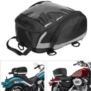 Harley Davidson Street Bob FXBB 107 Waterproof Motorcycle Tail Bag Rear Seat Kit 2018-2024