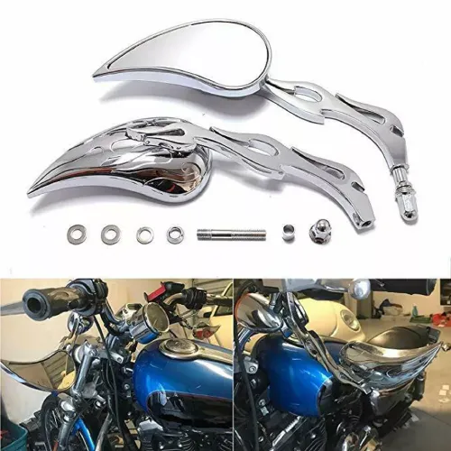 Harley Davidson Deluxe FLDE 107 Chrome Teardrop Mirrors 2018-2020