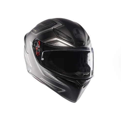 K1 S DOT(E2206) - SLING MATT BLACK/GREY FULL FACE HELMET