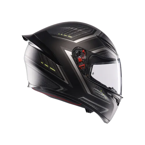 K1 S DOT(E2206) - SLING MATT BLACK/GREY FULL FACE HELMET