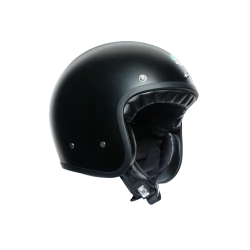 X70 MULTI DOT - POWER SPEED PURE MATT BLACK OPEN FACE HELMET